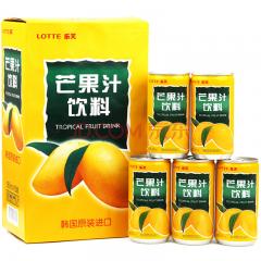 乐天（Lotte）韩国原装进口 乐天芒果汁饮料180ml ×15罐